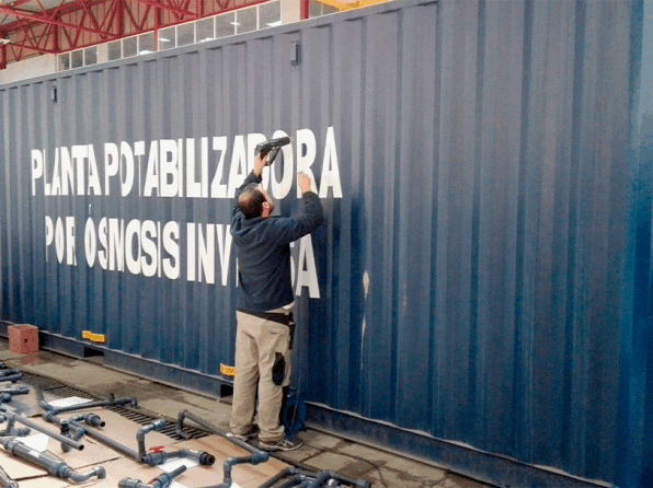 rotulación de contenedor